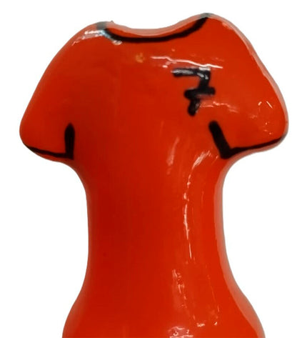 CONDOMERIE - PRÉSERVATIFS FANTAISIE PEINTS À LA MAIN T-SHIRT ORANGE by CONDOMERIE