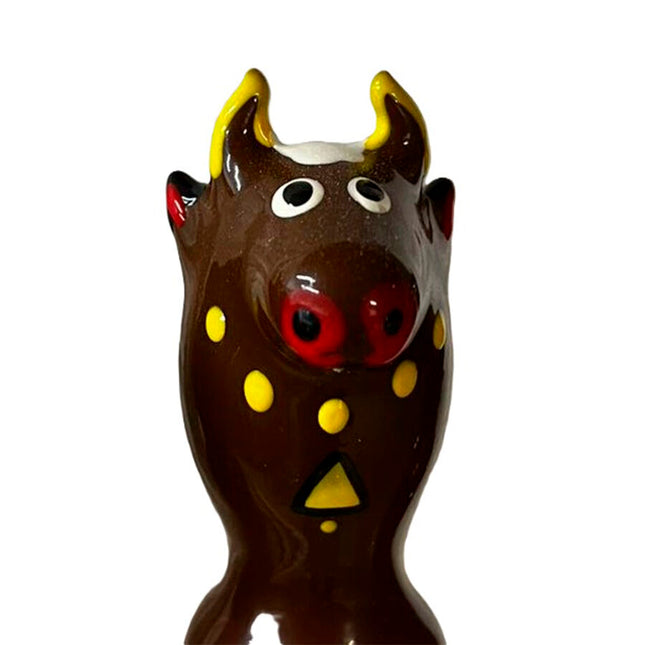 CONDOMERIE - PRÉSERVATIFS FANTAISIE PEINTS À LA MAIN TAUREAU NOIR MODÈLE 2 by CONDOMERIE