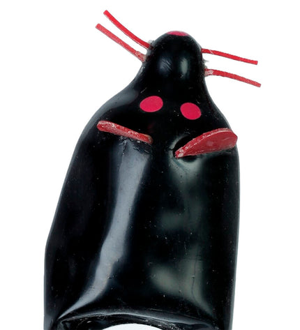 CONDOMERIE - PRÉSERVATIFS FANTAISIE PEINTS À LA MAIN SOURIS NOIRE XL by CONDOMERIE