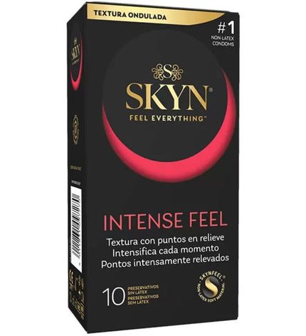 SKYN - PRÉSERVATIF TEXTURÉ À LA SENSATION INTENSE AVEC UN DESIGN ONDULÉ 10 UNITÉS by SKYN