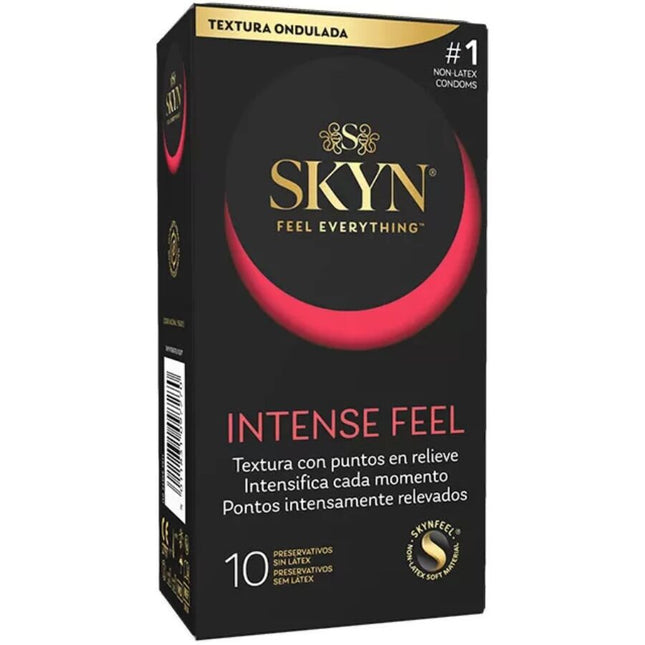 SKYN - PRÉSERVATIF TEXTURÉ À LA SENSATION INTENSE AVEC UN DESIGN ONDULÉ 10 UNITÉS by SKYN