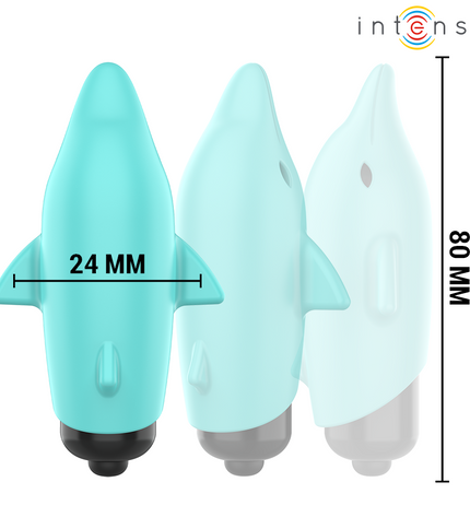 INTENSE - ECHO BALLE VIBRANTE BLEU DAUPHIN 8 X 4,7 CM by INTENSE FUN TOYS