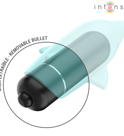 INTENSE - ECHO BALLE VIBRANTE BLEU DAUPHIN 8 X 4,7 CM by INTENSE FUN TOYS