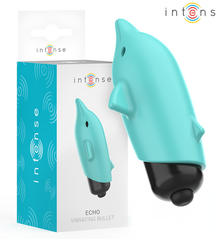 INTENSE - ECHO BALLE VIBRANTE BLEU DAUPHIN 8 X 4,7 CM by INTENSE FUN TOYS