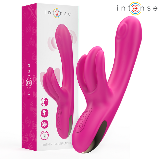 INTENSE - BRITNEY VIBRATEUR LAPIN MULTIFONCTION 23 CM ROSE by INTENSE HIGH TECH