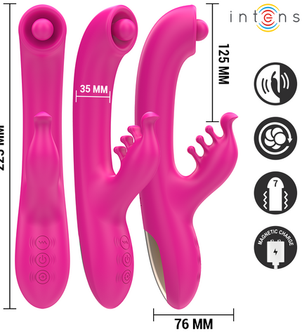 INTENSE - CHRISTINA VIBRATEUR LAPIN MULTIFONCTION 22,5 CM ROSE by INTENSE HIGH TECH