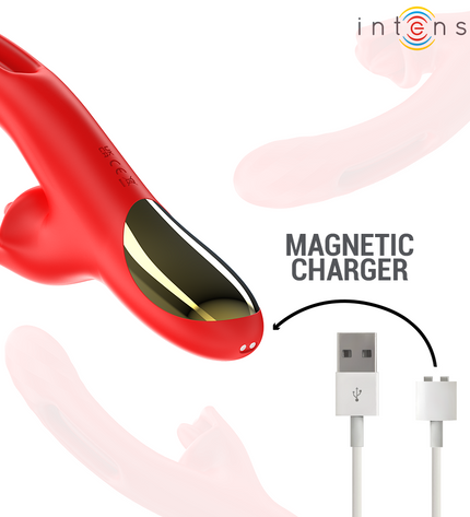 INTENSE - JESSICA VIBRATEUR MULTIFONCTION STIMULATION CLITORIS 24,8 CM ROUGE by INTENSE HIGH TECH