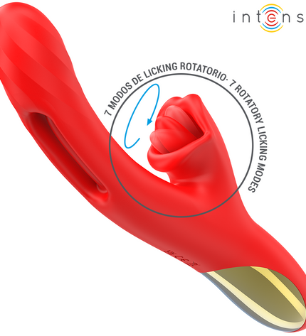 INTENSE - JESSICA VIBRATEUR MULTIFONCTION STIMULATION CLITORIS 24,8 CM ROUGE by INTENSE HIGH TECH