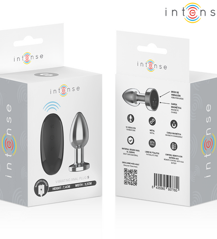 INTENSE - PLUG ANAL 10 VIBRATIONS MÉTAL AVEC TÉLÉCOMMANDE S by INTENSE ANAL TOYS