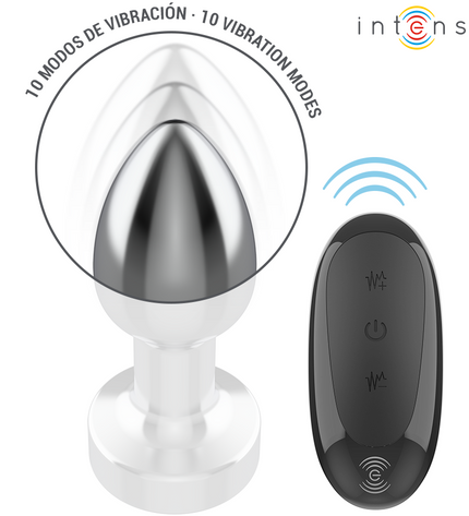 INTENSE - PLUG ANAL 10 VIBRATIONS MÉTAL AVEC TÉLÉCOMMANDE S by INTENSE ANAL TOYS