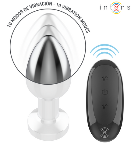 INTENSE - PLUG ANAL 10 VIBRATIONS MÉTAL AVEC TÉLÉCOMMANDE M by INTENSE ANAL TOYS