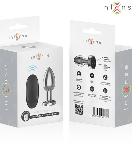 INTENSE - PLUG ANAL 10 VIBRATIONS MÉTAL AVEC TÉLÉCOMMANDE M by INTENSE ANAL TOYS
