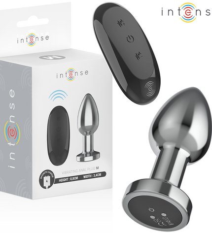 INTENSE - PLUG ANAL 10 VIBRATIONS MÉTAL AVEC TÉLÉCOMMANDE M by INTENSE ANAL TOYS