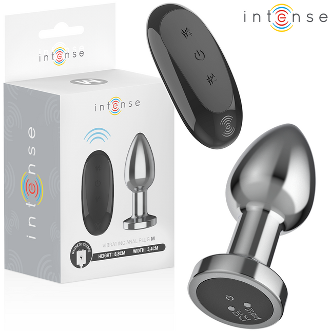 INTENSE - PLUG ANAL 10 VIBRATIONS MÉTAL AVEC TÉLÉCOMMANDE M by INTENSE ANAL TOYS