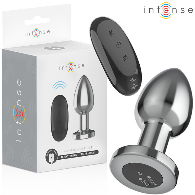 INTENSE - PLUG ANAL 10 VIBRATIONS MÉTAL AVEC TÉLÉCOMMANDE L by INTENSE ANAL TOYS