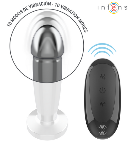 INTENSE - PLUG ANAL 10 VIBRATIONS GODE MÉTALLIQUE AVEC TÉLÉCOMMANDE S by INTENSE ANAL TOYS