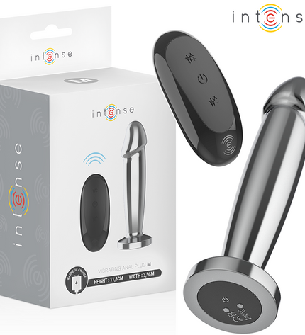 INTENSE - PLUG ANAL 10 VIBRATIONS GODE MÉTALLIQUE AVEC TÉLÉCOMMANDE M by INTENSE ANAL TOYS