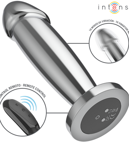 INTENSE - PLUG ANAL 10 VIBRATIONS GODE MÉTALLIQUE AVEC TÉLÉCOMMANDE M by INTENSE ANAL TOYS