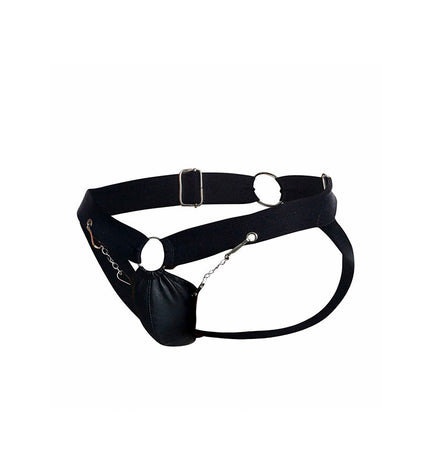 MOB - JOCKSTRAP DNGEON NOIR À CHAÎNE TAILLE UNIQUE by MOB