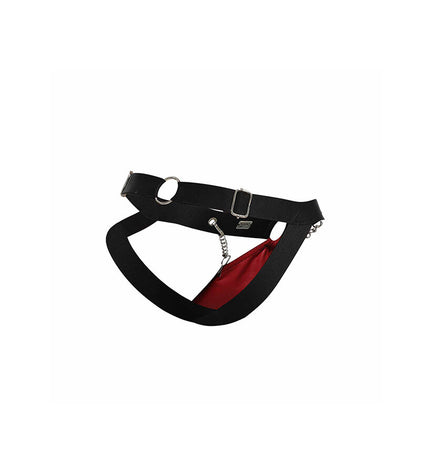 MOB - JOCKSTRAP ROUGE DNGEON AVEC CHAÎNES TAILLE UNIQUE by MOB
