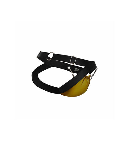 MOB - JOCKSTRAP JAUNE DNGEON AVEC CHAÎNES TAILLE UNIQUE by MOB