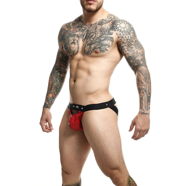 MOB - DNGEON JOCKSTRAP ATHLETE ROUGE TAILLE UNIQUE by MOB