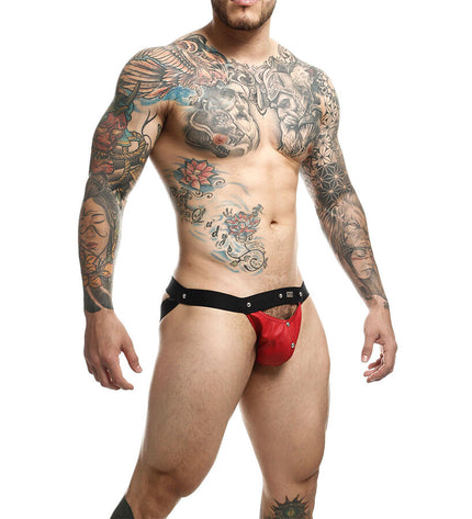 MOB - DNGEON JOCKSTRAP ATHLETE ROUGE TAILLE UNIQUE by MOB