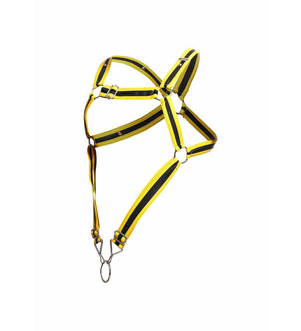 MOB - HARNAIS PÉNIS CROISÉ JAUNE DNGEON TAILLE UNIQUE by MOB