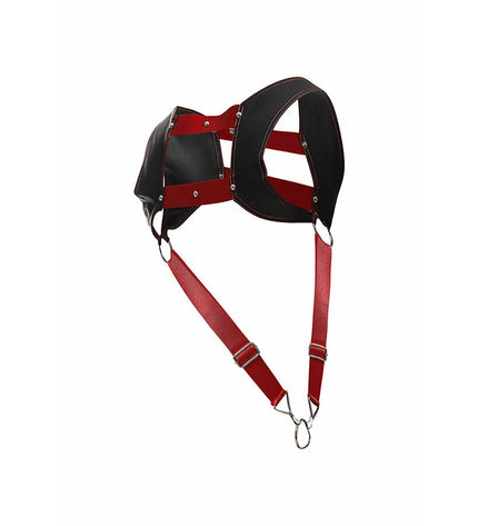HARNAIS MOB - DNGEON AVEC ANNEAU PÉNIS ROUGE TAILLE UNIQUE by MOB