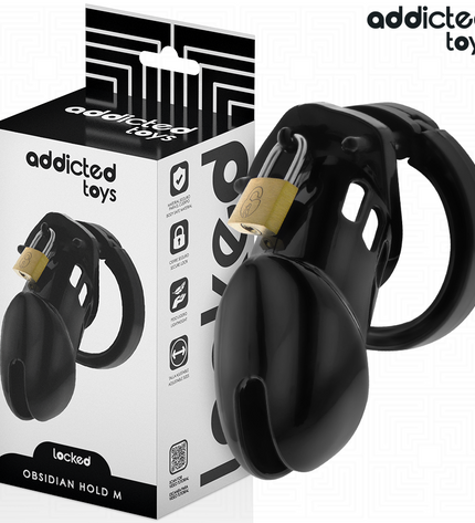 ADDICTED TOYS LOCKED - CAGE À PÉNIS OBSIDIAN HOLD TAILLE M by ADDICTED TOYS LOCKED