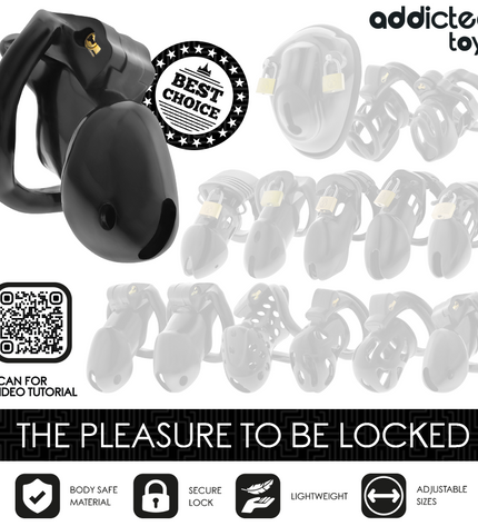 ADDICTED TOYS LOCKED - MINDNIGHT CELL CAGE À PÉNIS TAILLE S by ADDICTED TOYS LOCKED