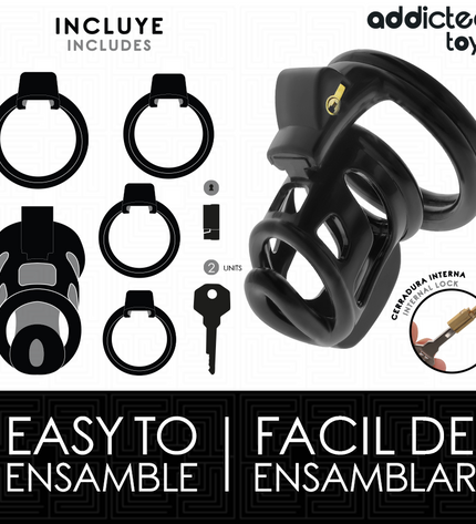 ADDICTED TOYS LOCKED - CAGE À PÉNIS GILDEN CAGE 8,5 CM by ADDICTED TOYS LOCKED