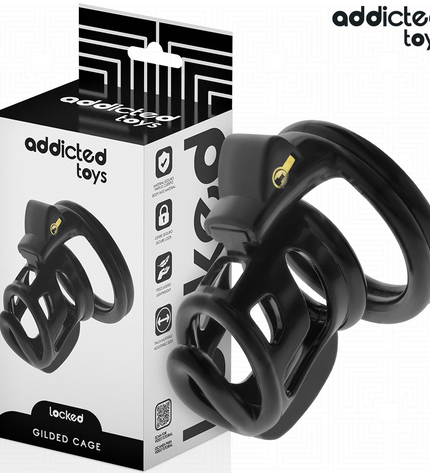 ADDICTED TOYS LOCKED - CAGE À PÉNIS GILDEN CAGE 8,5 CM by ADDICTED TOYS LOCKED