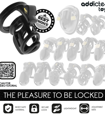 ADDICTED TOYS LOCKED - CAGE À PÉNIS GILDEN CAGE 8,5 CM by ADDICTED TOYS LOCKED