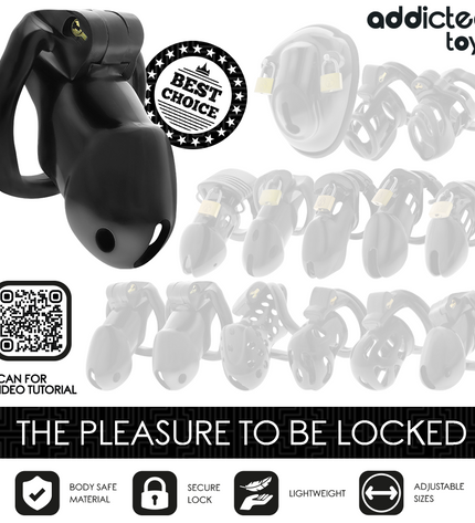 ADDICTED TOYS LOCKED - MINDNIGHT CELL CAGE À PÉNIS TAILLE M by ADDICTED TOYS LOCKED