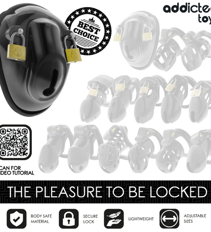 ADDICTED TOYS LOCKED - À PÉNIS VERROUILLÉE SANS CLÉ 11,5 CM by ADDICTED TOYS LOCKED