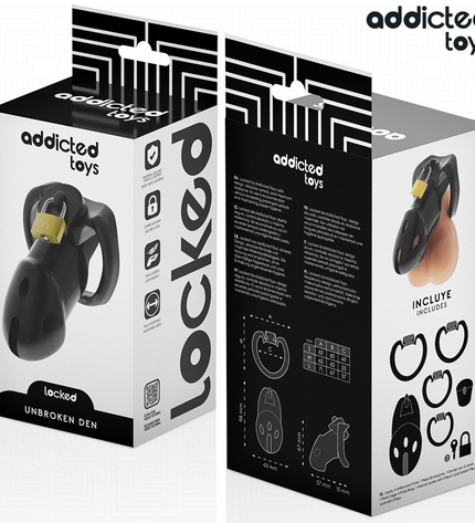 ADDICTED TOYS LOCKED - CAGE À PÉNIS UNBROKEN DEN 9,8 CM by ADDICTED TOYS LOCKED