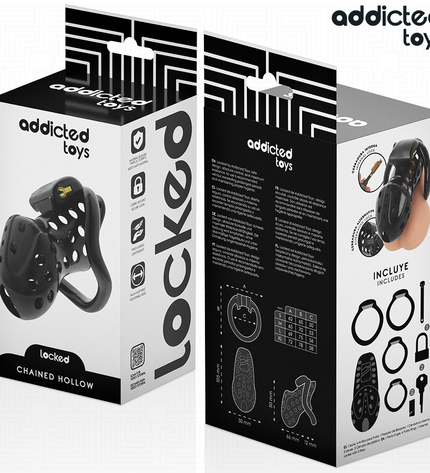 ADDICTED TOYS LOCKED - À PÉNIS CREUSE ENCHAÎNÉE 10,5 CM by ADDICTED TOYS LOCKED