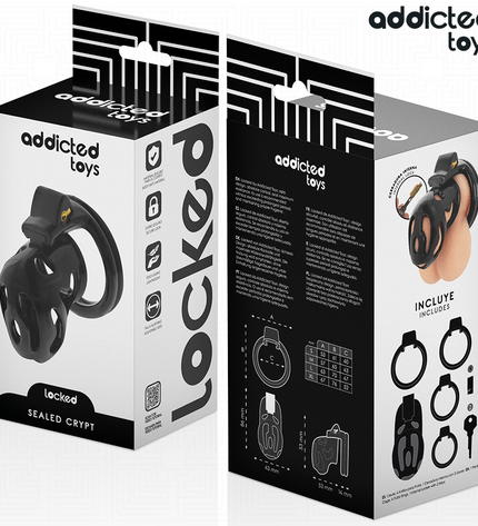ADDICTED TOYS LOCKED - À PÉNIS CRYPTÉE VERROUILLÉE ET SCELLÉE 8 CM by ADDICTED TOYS LOCKED