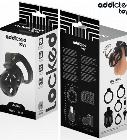 ADDICTED TOYS LOCKED - CAGE À PÉNIS SILENCIEUSE 7,5 CM by ADDICTED TOYS LOCKED