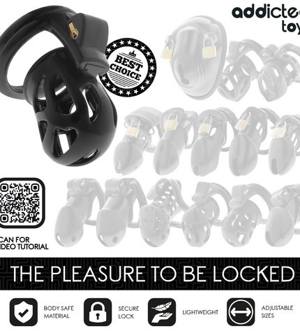 ADDICTED TOYS LOCKED - CAGE À PÉNIS SILENCIEUSE 7,5 CM by ADDICTED TOYS LOCKED