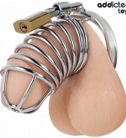 ADDICTED TOYS LOCKED - CAGE À PÉNIS EN MÉTAL IRON CELL 5 CM TAILLE L by ADDICTED TOYS LOCKED