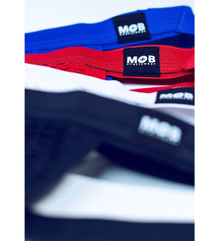 MOB - MAILLOT DE BAIN FETISH JOCKSTRAP BLEU TAILLE L by MOB