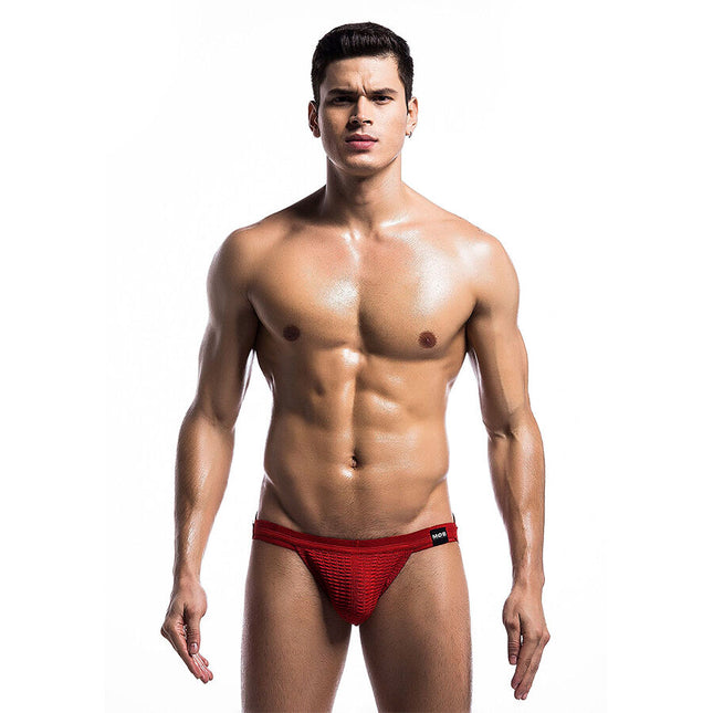 MOB - MAILLOT DE BAIN FETISH JOCKSTRAP ROUGE TAILLE L by MOB