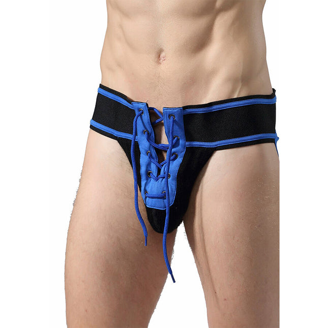 MOB - JOCKSTRAP FETISH FOOTBALL BLEU TAILLE L by MOB