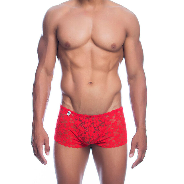 MOB - BOXER EN DENTELLE ROUGE TAILLE L/XL by MOB