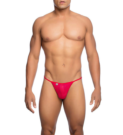 MOB - STRING V EN MICROFIBRE ROUGE TAILLE L/XL by MOB