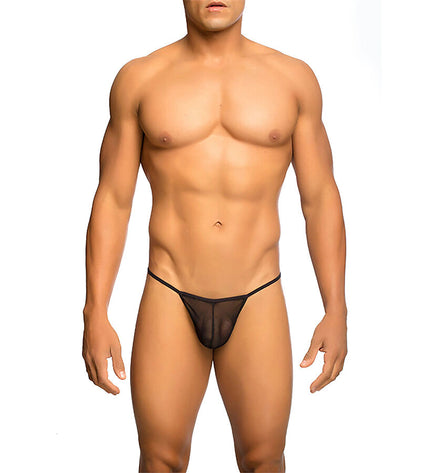 MOB - STRING TRANSPARENT EN FORME DE T NOIR TAILLE L/XL by MOB