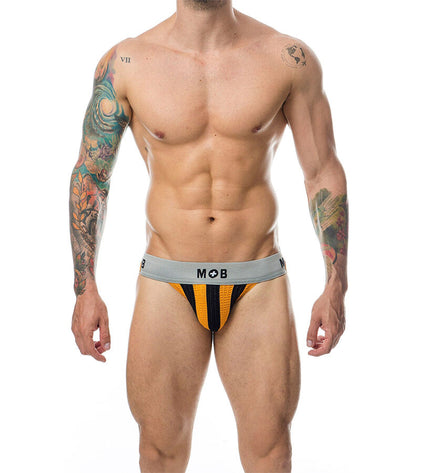 MOB - JOCK CLASSIQUE À RAYURES ORANGE TAILLE L by MOB
