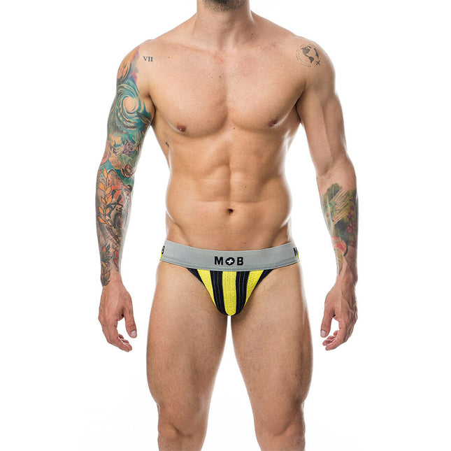 MOB - JOCK CLASSIQUE À RAYURES JAUNE TAILLE L by MOB
